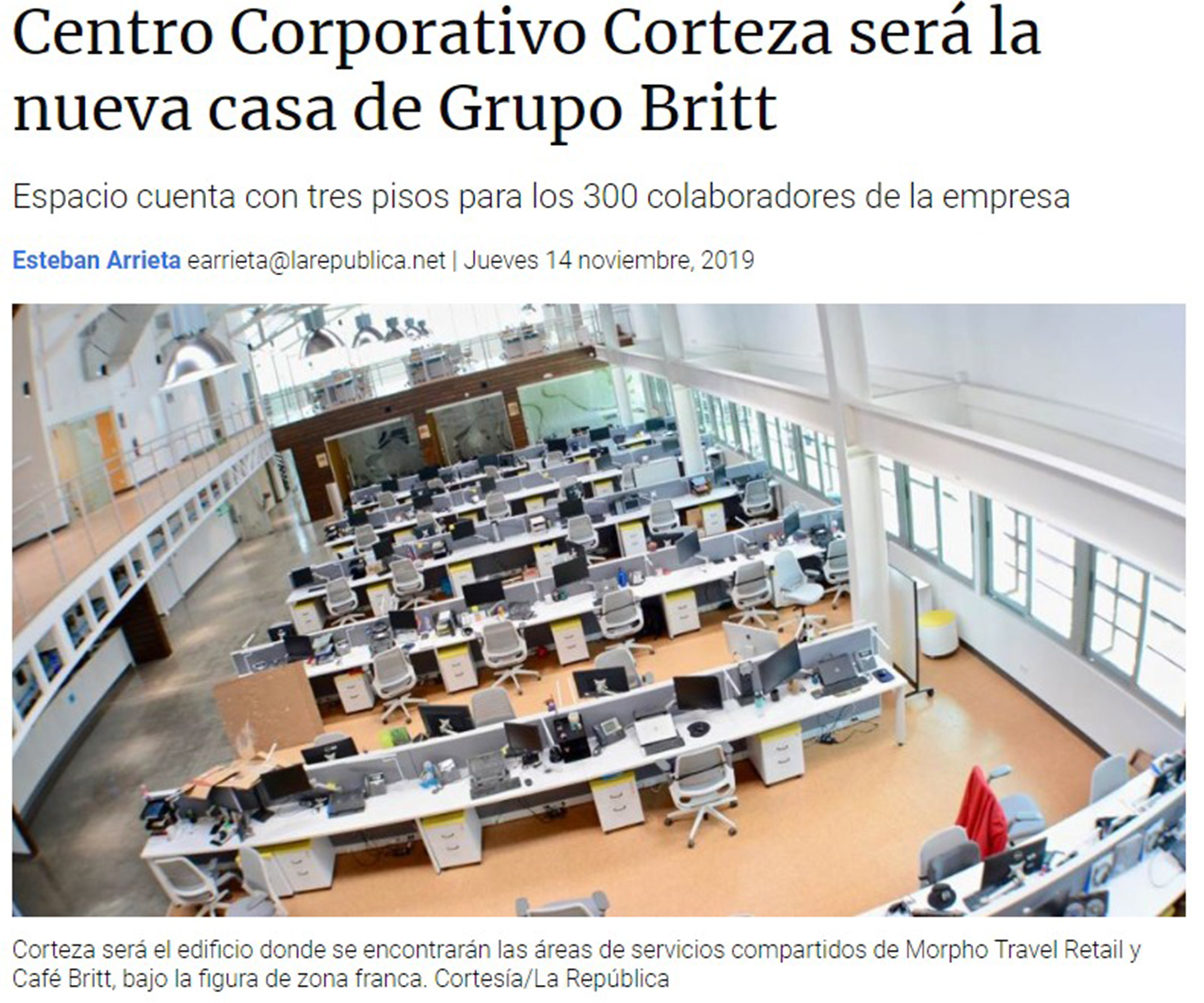 edificio Cafe Britt